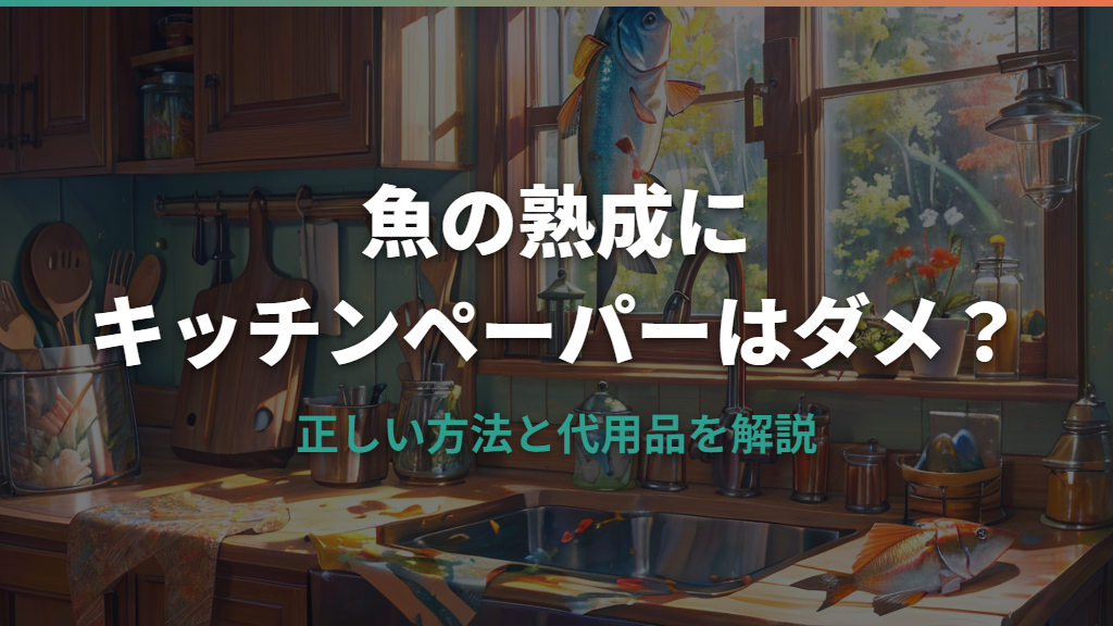 魚の熟成にキッチンペーパーはダメ?失敗しない正しい方法と代用品
