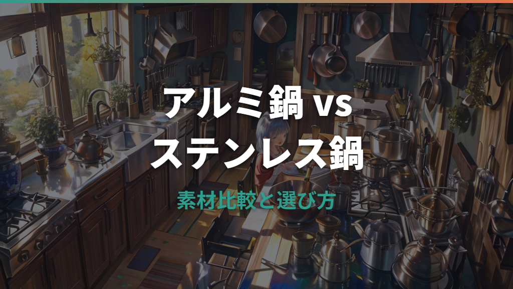 アルミ鍋とステンレス鍋どっちがいい?素材比較と選び方
