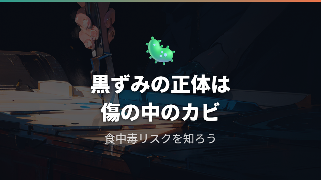 黒ずみの正体は「傷の中のカビ」|プラスチックまな板の衛生リスクを知る
