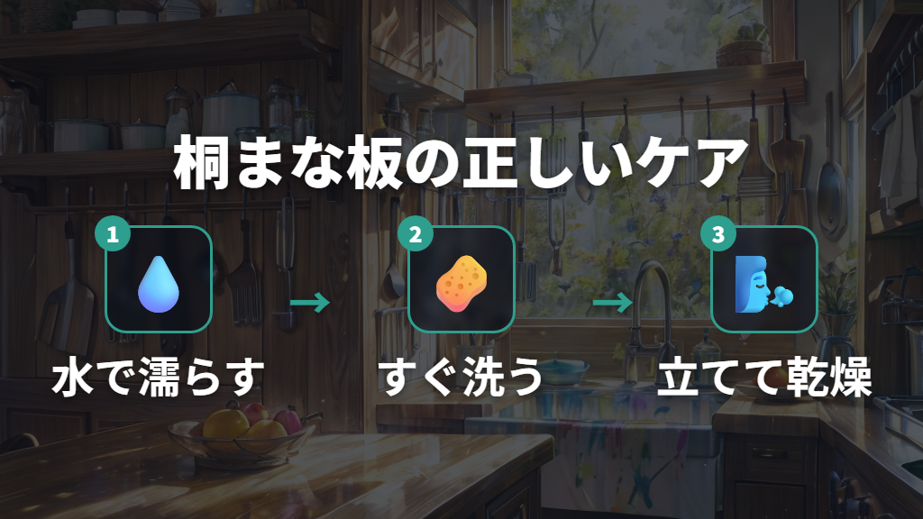 ダイソー桐まな板にカビや反りが出やすい理由と管理のポイント