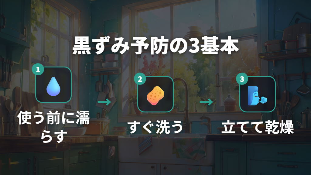 まな板の黒ずみを防ぐ5つの日常習慣と食洗機・反りへの正しい対応