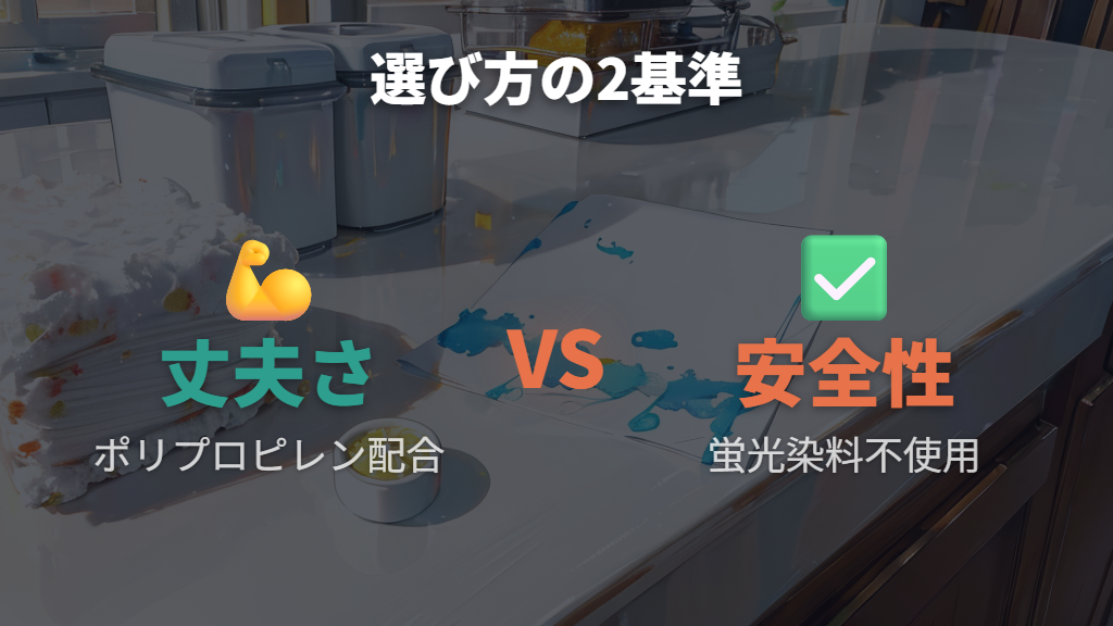 キッチンペーパー選びの新基準、耐久性と安全性をチェック