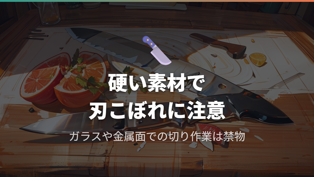 刃こぼれを防げばまな板削り直しの手間を省ける