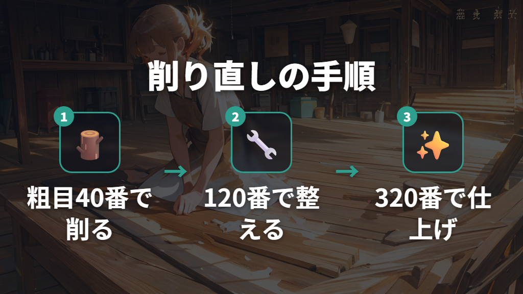 木製まな板を削り直して再生!必要な道具と手順を解説