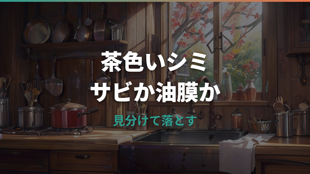 鉄フライパンの茶色いシミはサビ？油膜？見分け方と落とし方を整理