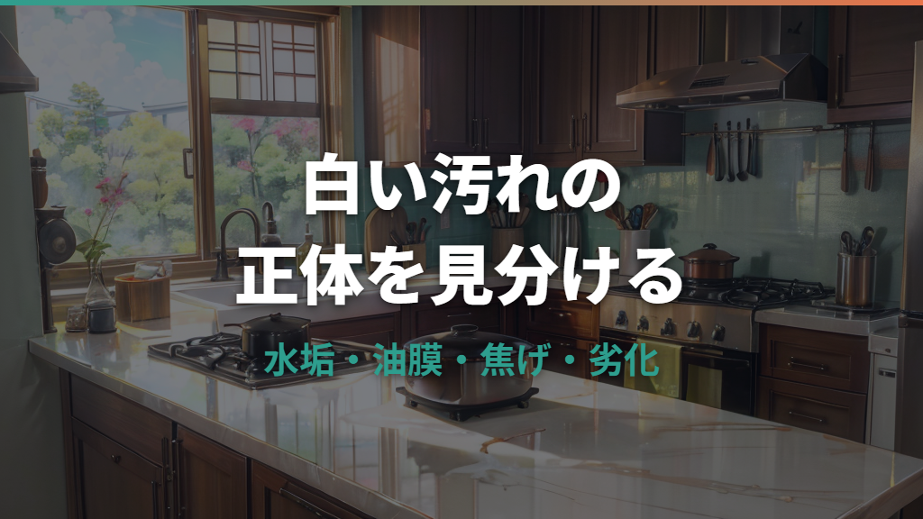 ホットプレートの白い汚れの正体は？水垢・油膜・焦げ・劣化の見分け方