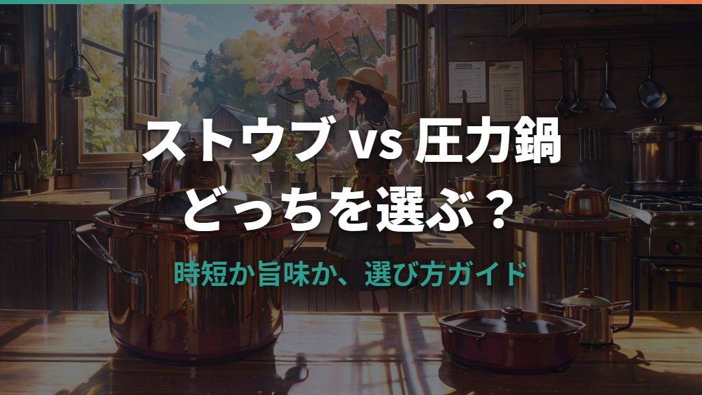 ストウブと圧力鍋の違いと選び方!時短か美味しさか