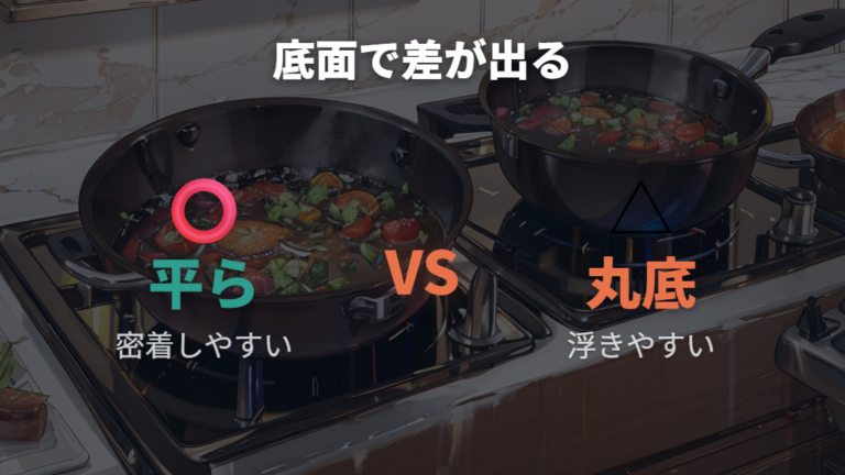 相性が悪いと言われる理由は素材より底面にある