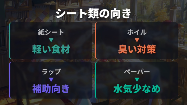シート類で代用できる場面と破れやすい場面