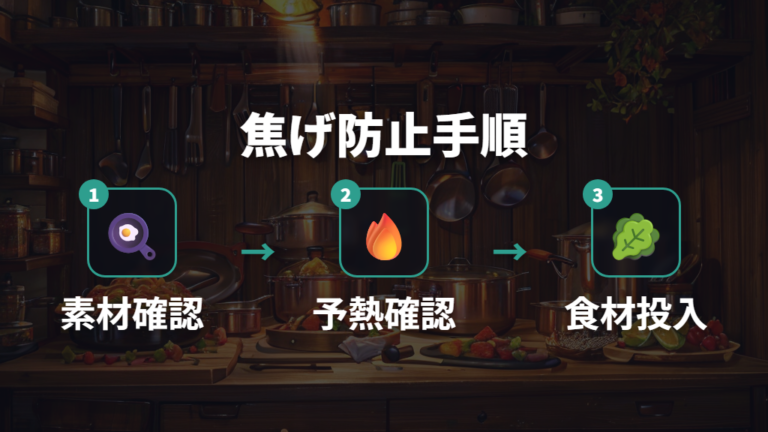油なしで焦げ付かせないコツは温度と食材投入の順番にある