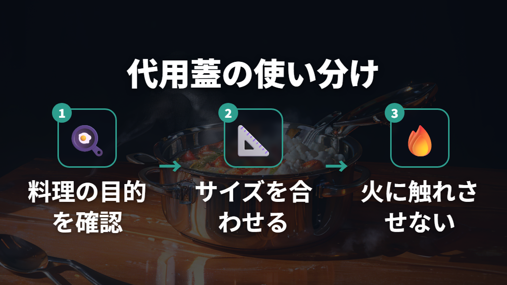 アルミホイルや皿で代用する方法は料理に合わせて使い分ける