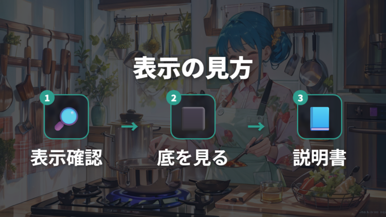 IHで使える表示の見分け方を順番に見る