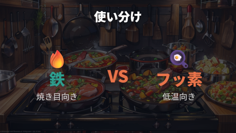 フッ素加工との使い分け方は高温と低温で考える