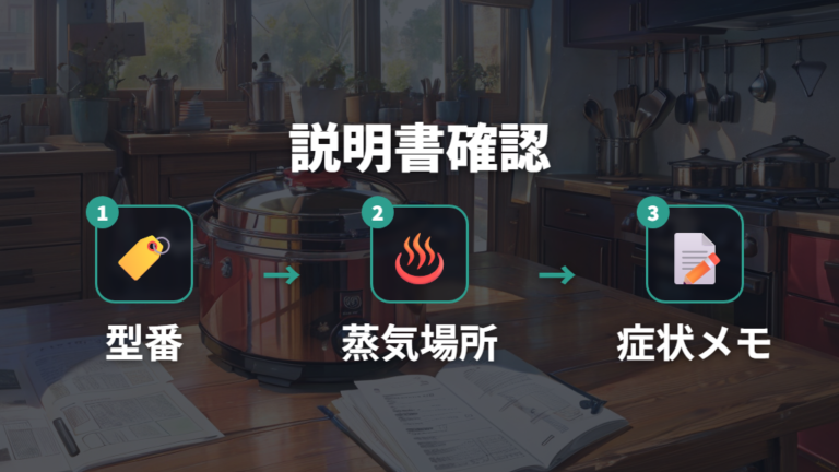 取扱説明書で確認すべき項目を先に押さえる