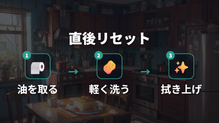 白い汚れを防ぐ手入れは使った直後のリセットが基本