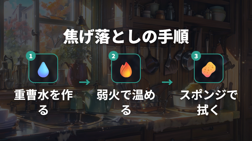 ストウブ鍋の日常手入れと重曹水での焦げ落とし