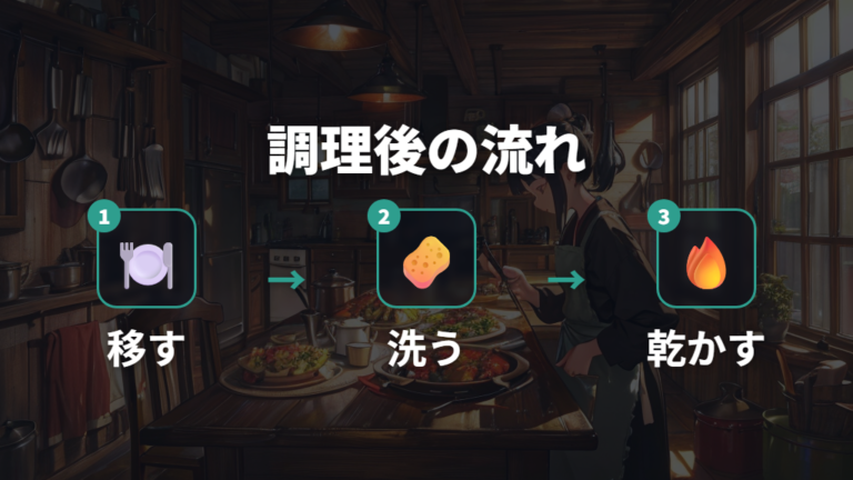 サビや手入れで注意する料理は調理後すぐ移す
