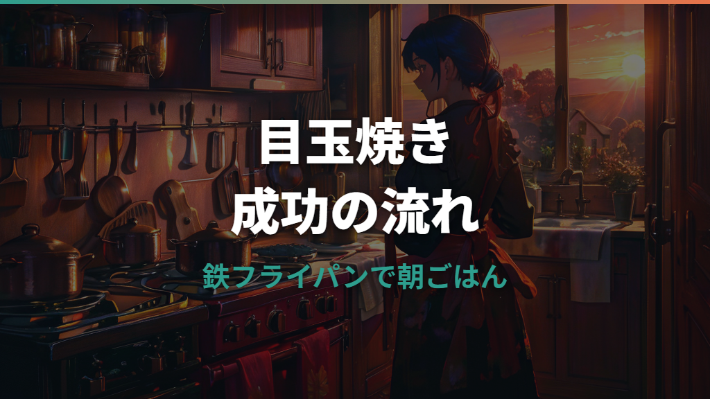 鉄のフライパンで目玉焼きがくっつく原因と失敗しない焼き方
