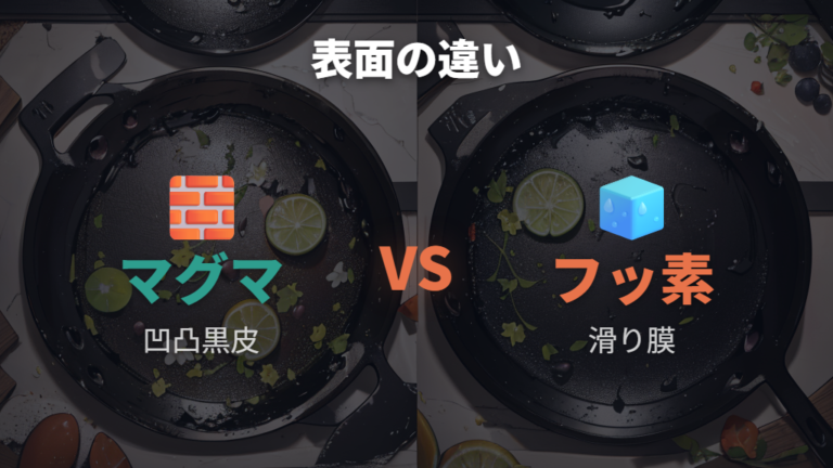 マグマプレートの表面加工はフッ素加工と何が違うのか