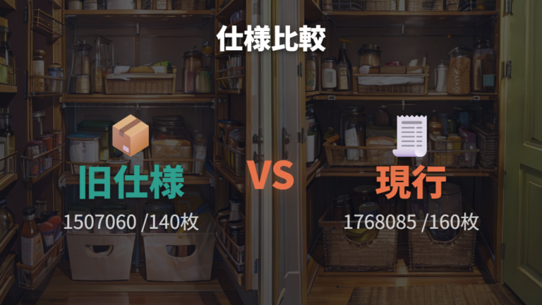 変更前後の商品名と仕様を公式ページで比べる