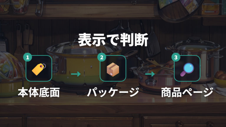 ガス火専用はIHで使えるかは表示で判断する