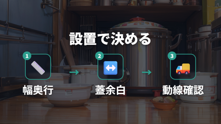小型圧力鍋の選び方は設置サイズと実容量を先に見る