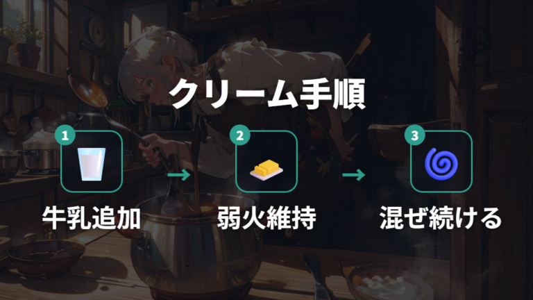クリームシチューを土鍋で作るコツは弱火と混ぜ方