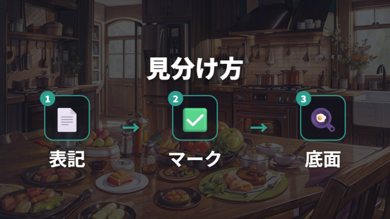 IH対応の見分け方は表記とIH対応マークを確認する