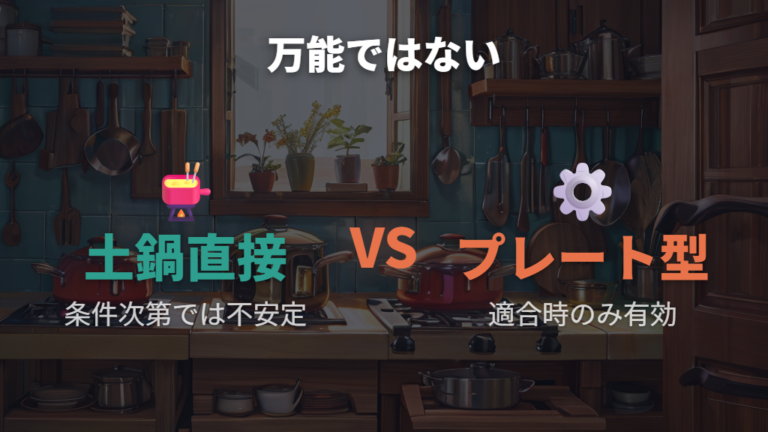 発熱プレートで使う方法は万能ではないと考える