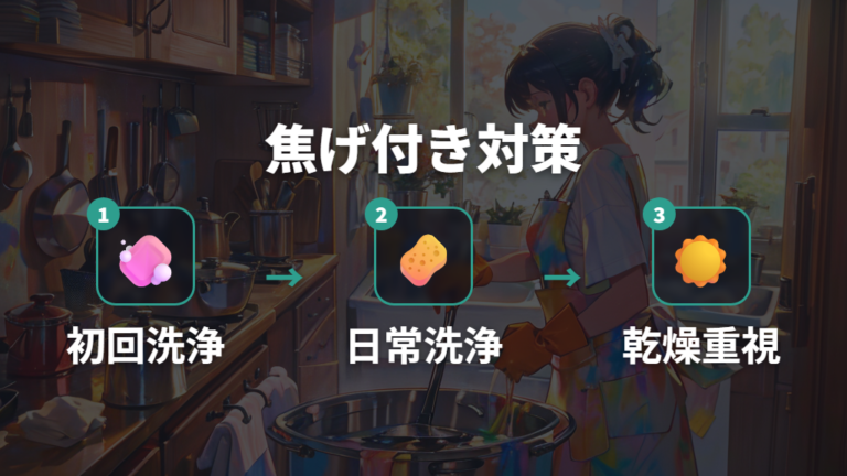 焦げ付きや手入れのしやすさはコツで変わる