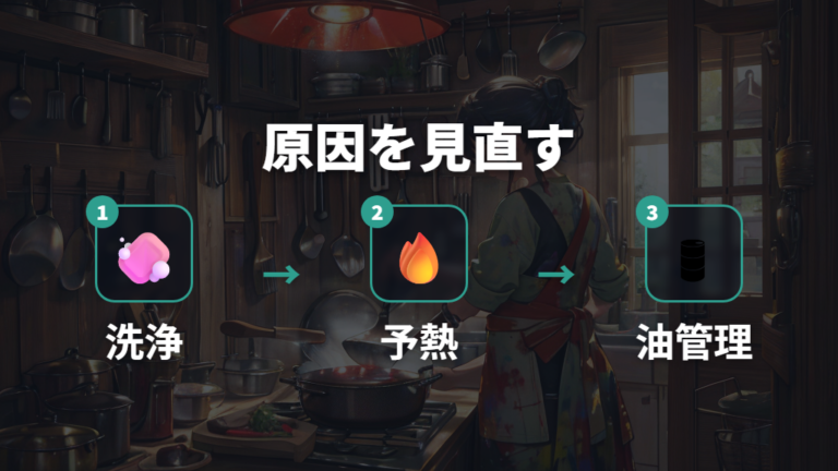 焦げ付きやサビの原因を使い方から見直す