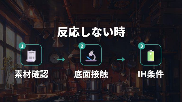 IHで反応しない原因と対処を切り分ける