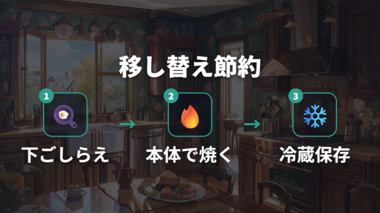 オーブン調理と収納の便利さは移し替えを減らせる