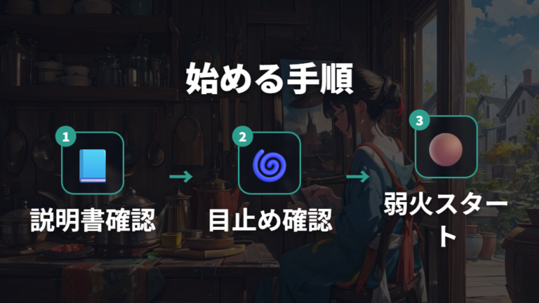 空焚きを防ぐ正しい使い方は説明書確認と弱火スタート