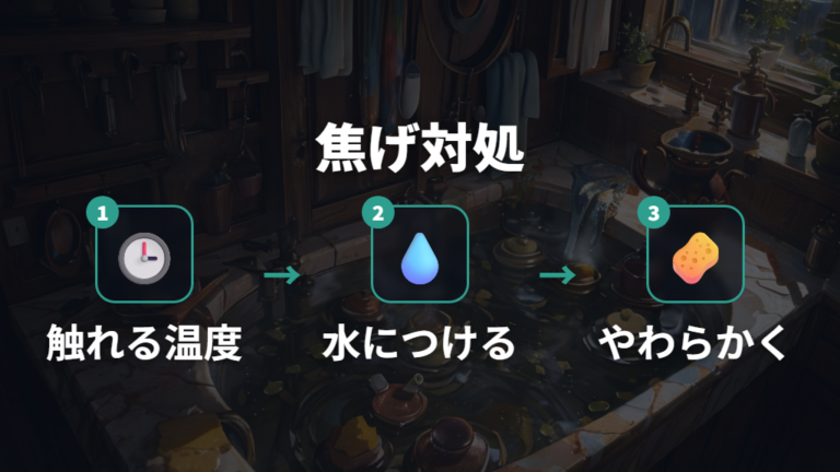 焦げた土鍋はどう洗う？まずは水だけの浸け置きから試す