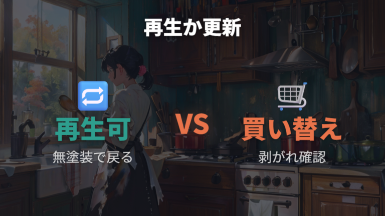 戻せる余地のある焦げと買い替え目安を分けて判断する