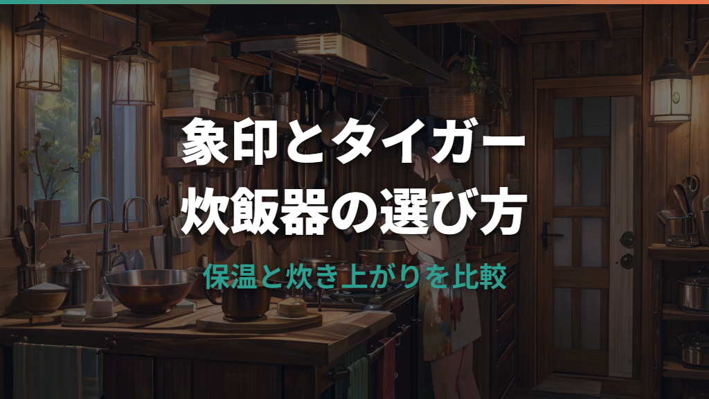 象印とタイガーの炊飯器はどっちがいい？味・保温・価格で選ぶ比較ガイド