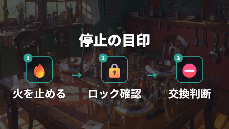使用をやめるべき症状をロックと固定力で見分ける