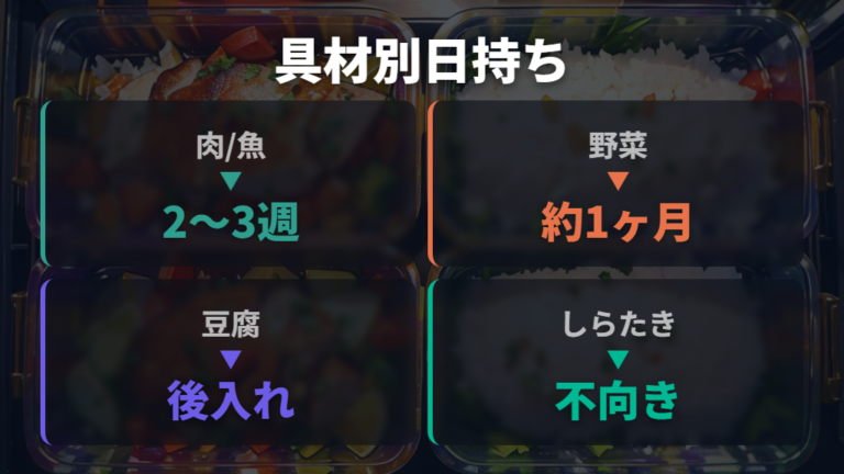 具材別の品質目安は差も見て決める