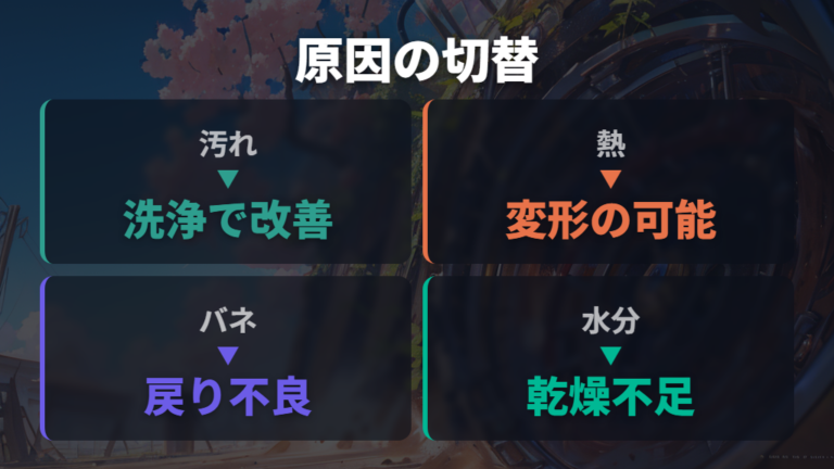 ロックできない時に確認したい汚れ・熱・可動部の状態