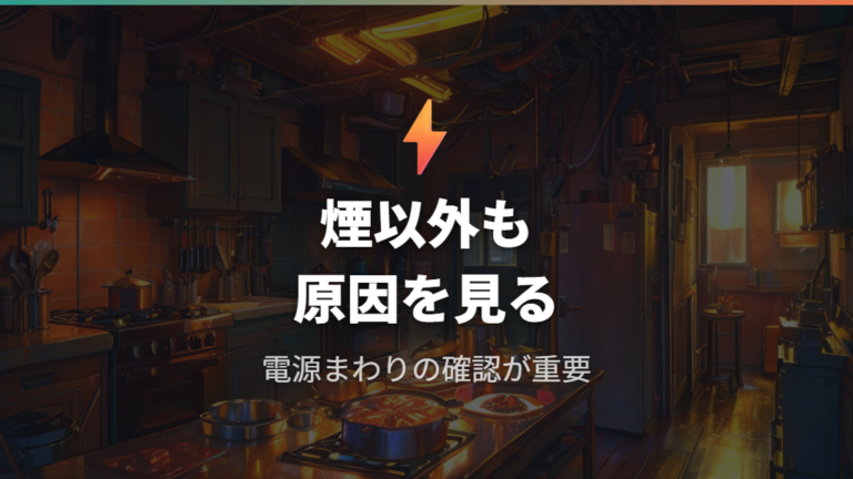 ホットプレート火災の主な原因は煙だけではない