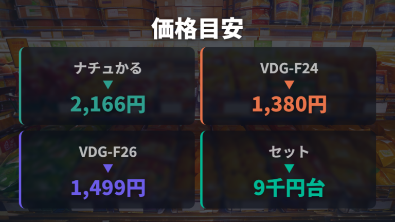 価格とサイズで選ぶ目安は単品かセットかで変わる