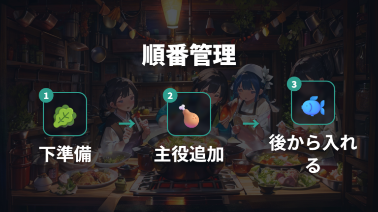 具材を入れる順番で牡蠣なし土手鍋の食感を守る