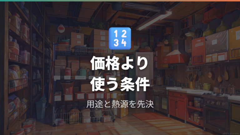 他社セットとの選び方は価格より用途を優先