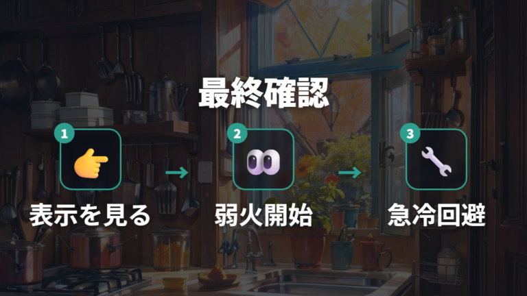 使える熱源と加熱方法で迷ったときの確認リスト