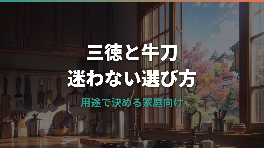 包丁は三徳と牛刀どっちを買う？用途とサイズで選ぶ家庭向けの基準