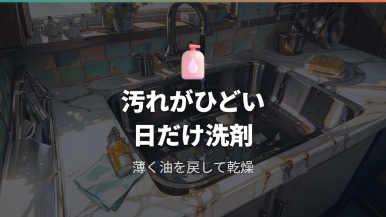 洗剤を使う場合の注意点は汚れのひどさで判断する