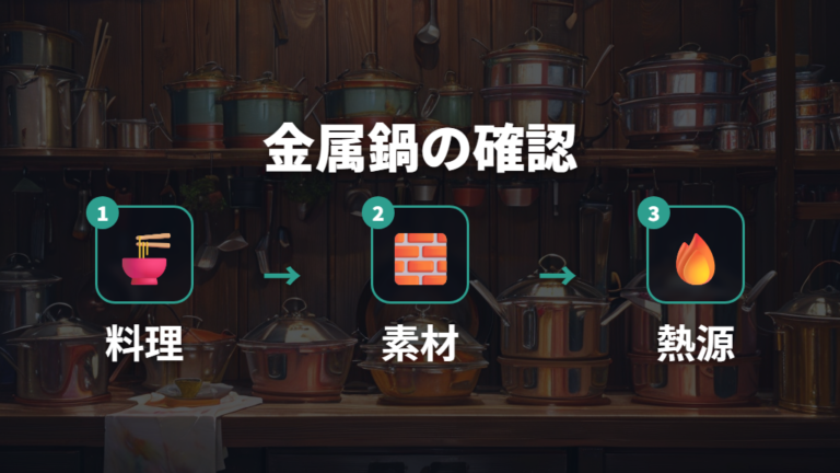 金属鍋のサイズと対応熱源は毎日使う料理から見る