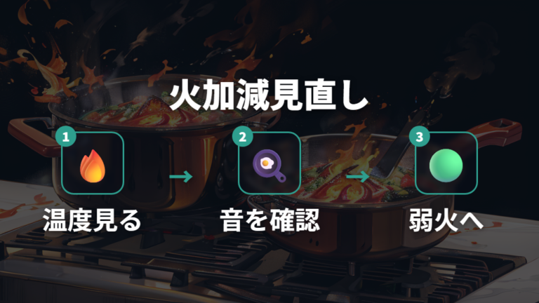焦げ付く原因と火加減の見直しは予熱から確認する