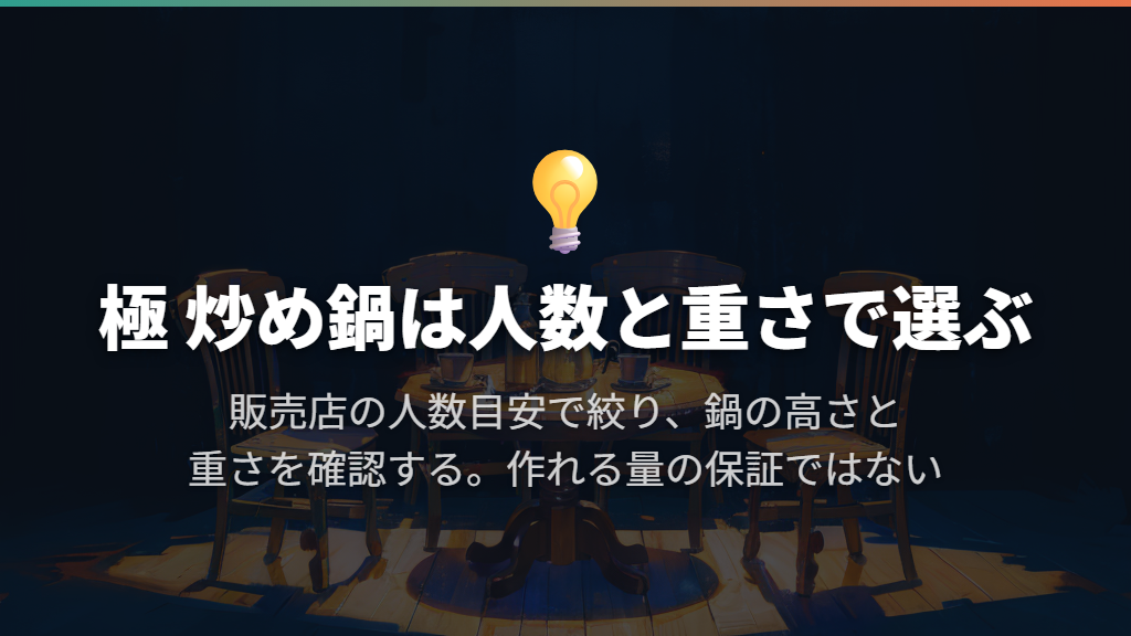 24・26・28cmは、人数の目安と重さを一緒に比べる